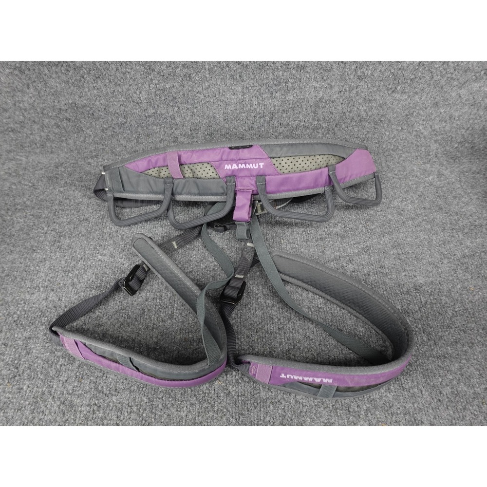 Mammut Climbing Harness Womens XS Purple Grey Indicator Tech Gear Loops